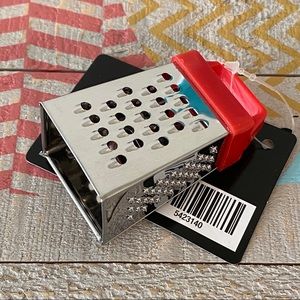 Mini Stainless Steel Grater With Red Handle